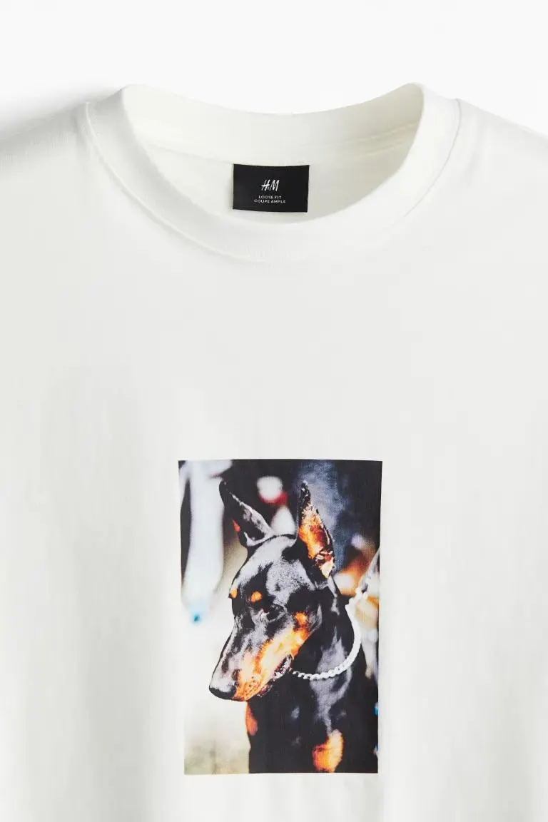 Tricou cu imprimeu Loose Fit