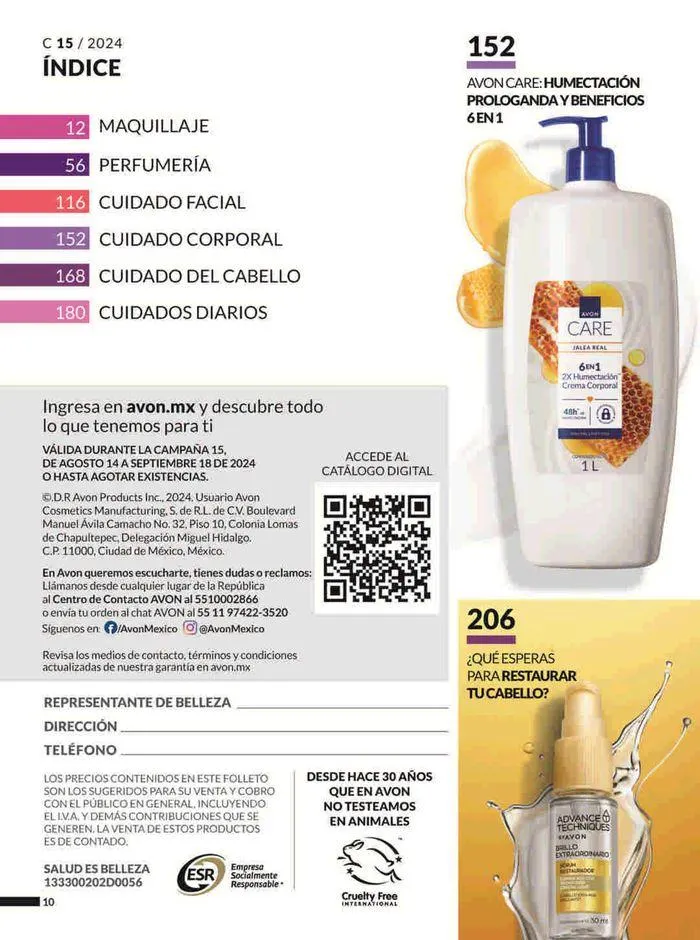Catálogo de Avon COSMÉTICOS C15 14 de agosto al 18 de septiembre 2024 - Pagina 10