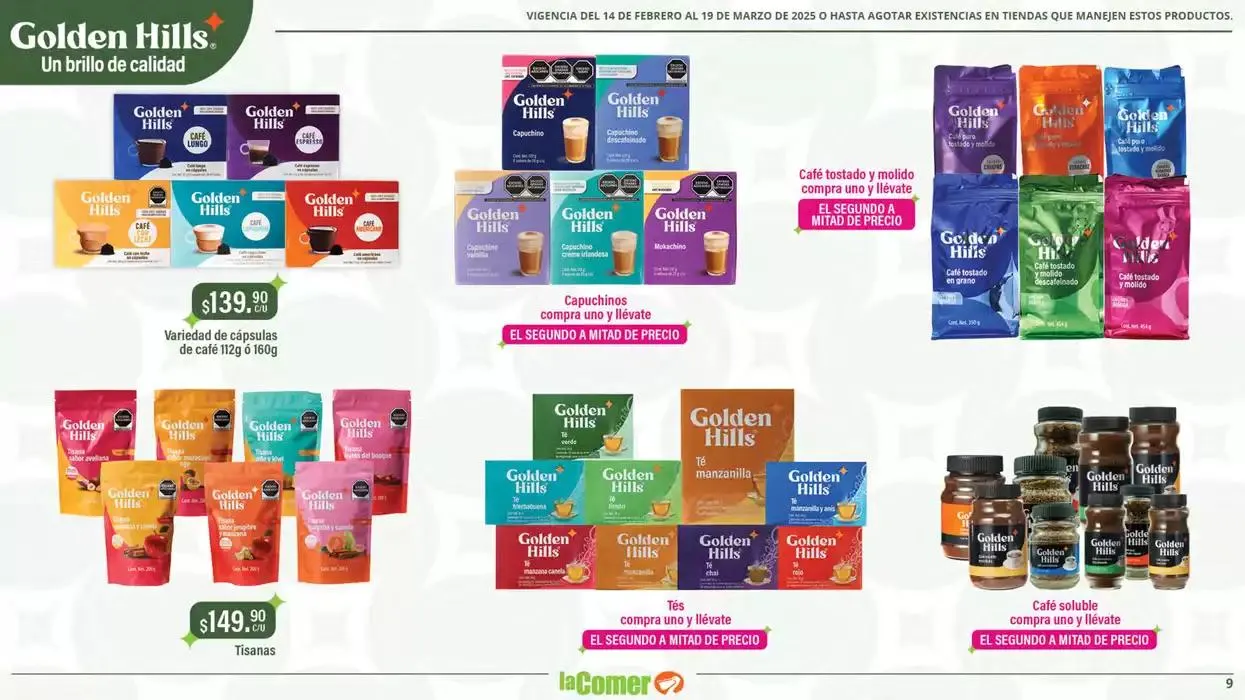 Catálogo de Golden Hills - La Comer 14 de febrero al 19 de marzo 2025 - Pagina 9