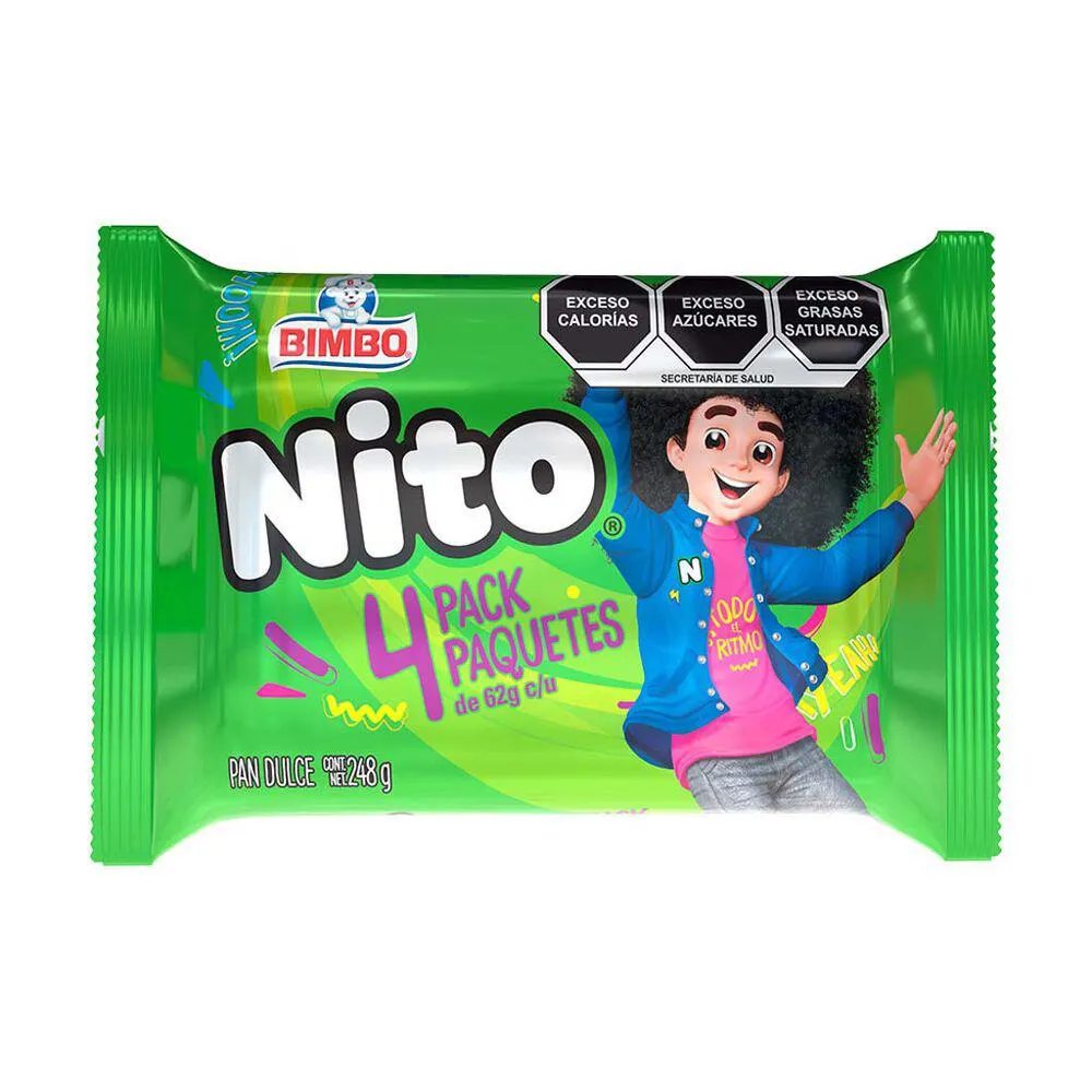Pastelito Nito Bimbo 4 piezas
