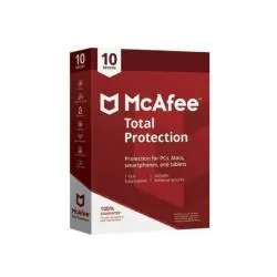 McAfee Total Protection, 10 Dispositivos, 1 Año, Windows/Mac