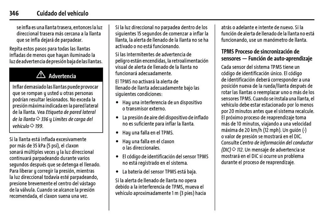 Catálogo de Chevrolet Corvette Stingray Manual del propietario 22 de enero al 31 de diciembre 2025 - Pagina 347