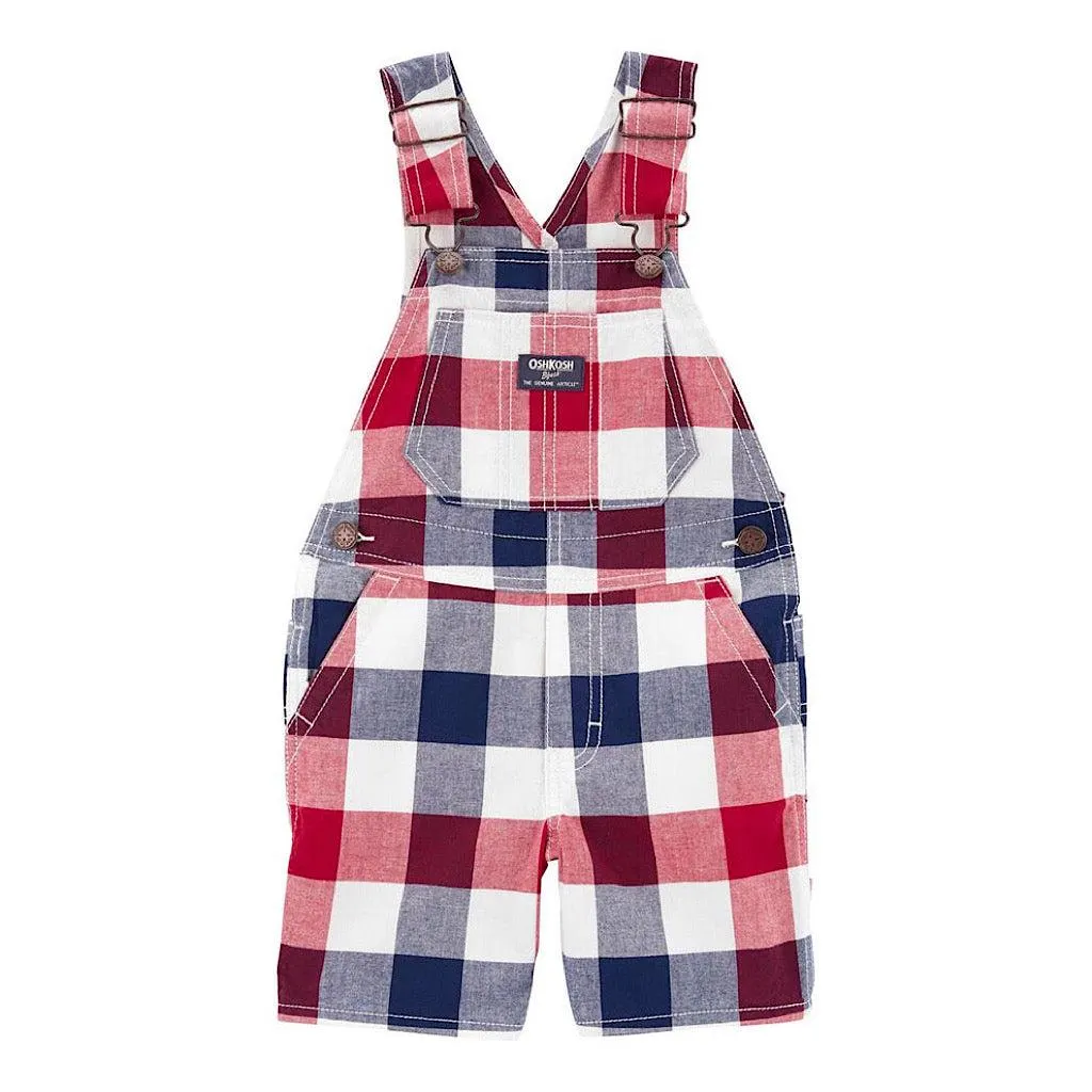 Overol oshkosh cuadros bebito