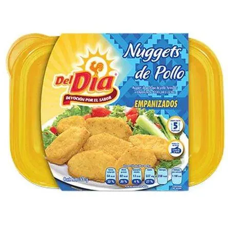 Nuggets de pollo Del Día empanizados 500 g
