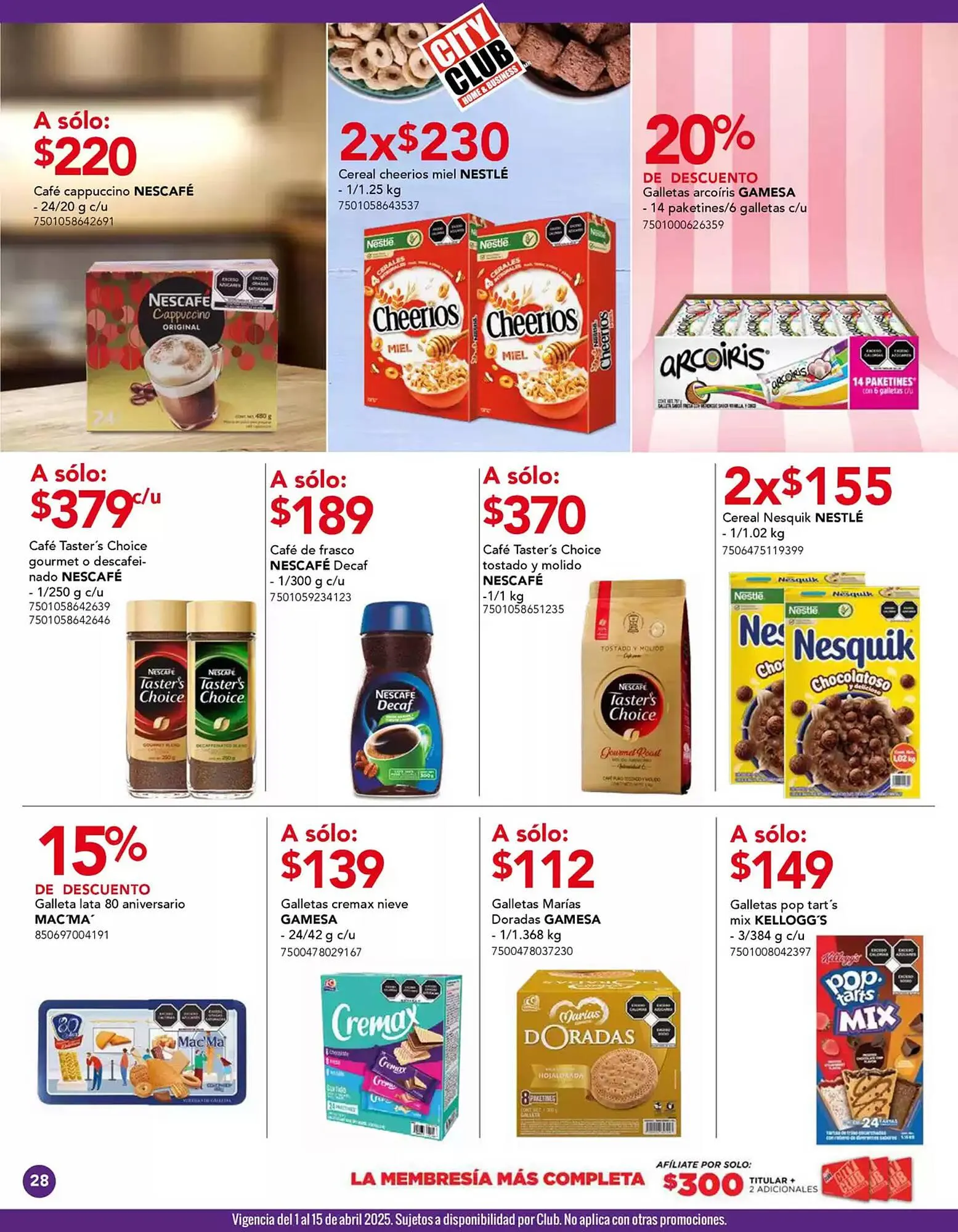 Catálogo de Catálogo City Club 1 de abril al 30 de abril 2025 - Pagina 28