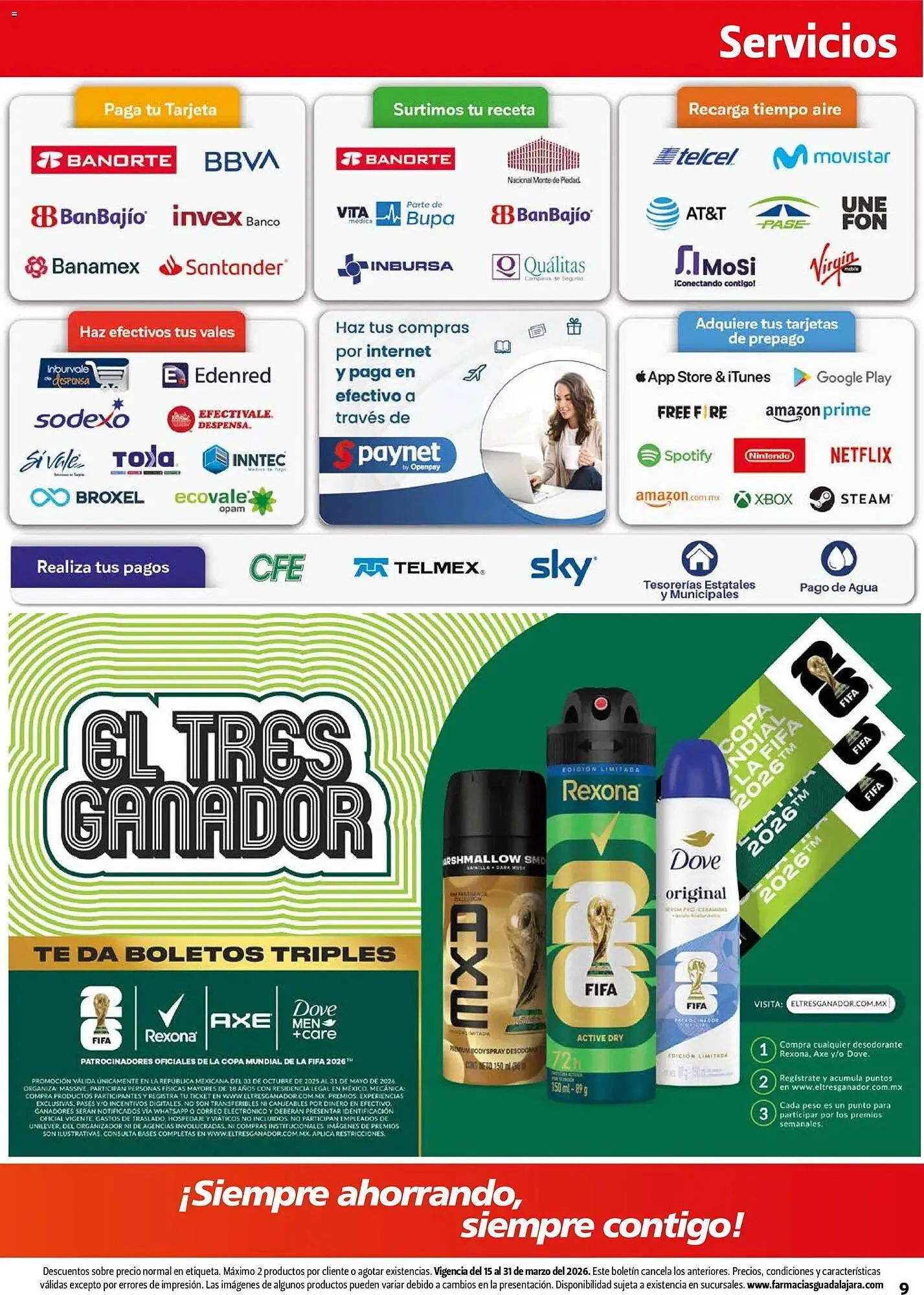 Catálogo de Folleto Farmacias Guadalajara 15 de marzo al 31 de marzo 2026 - Pagina 9