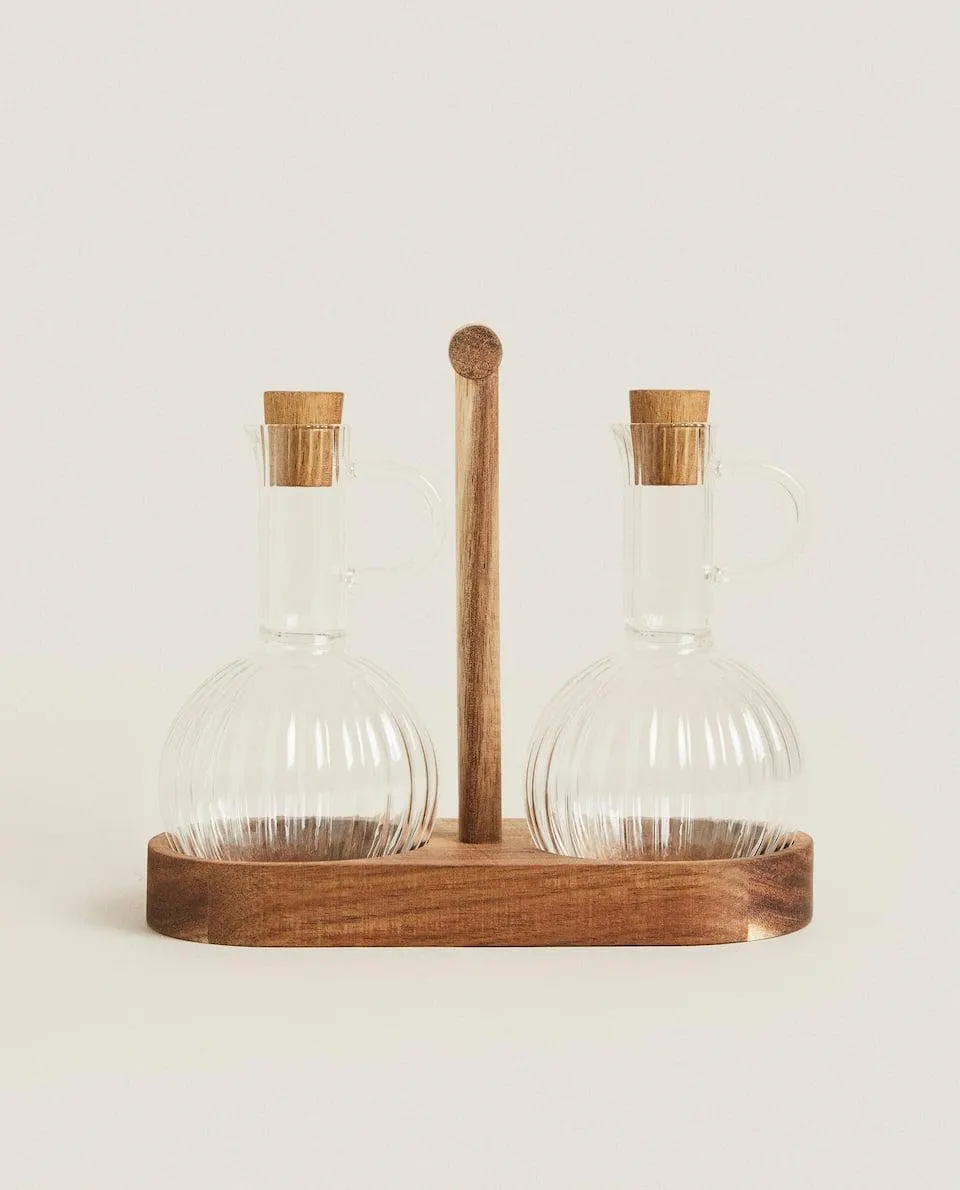SET ACEITERA BOSOSILICATO Y MADERA