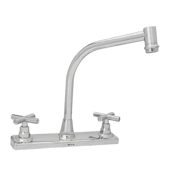 Mezcladora para fregadero 8″ con manerales cruceta – Dica 4323