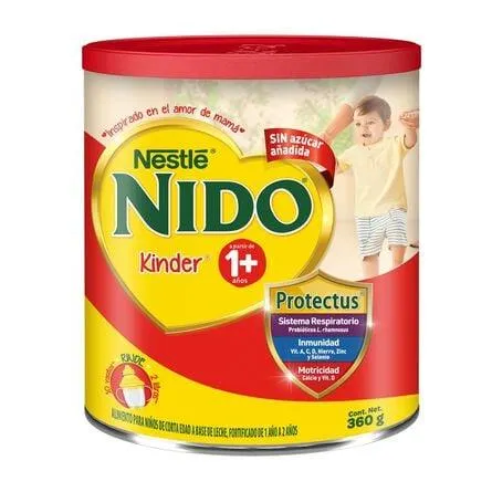Alimento Para Niños de Corta Edad Nido Kinder 1+ Lata 360g