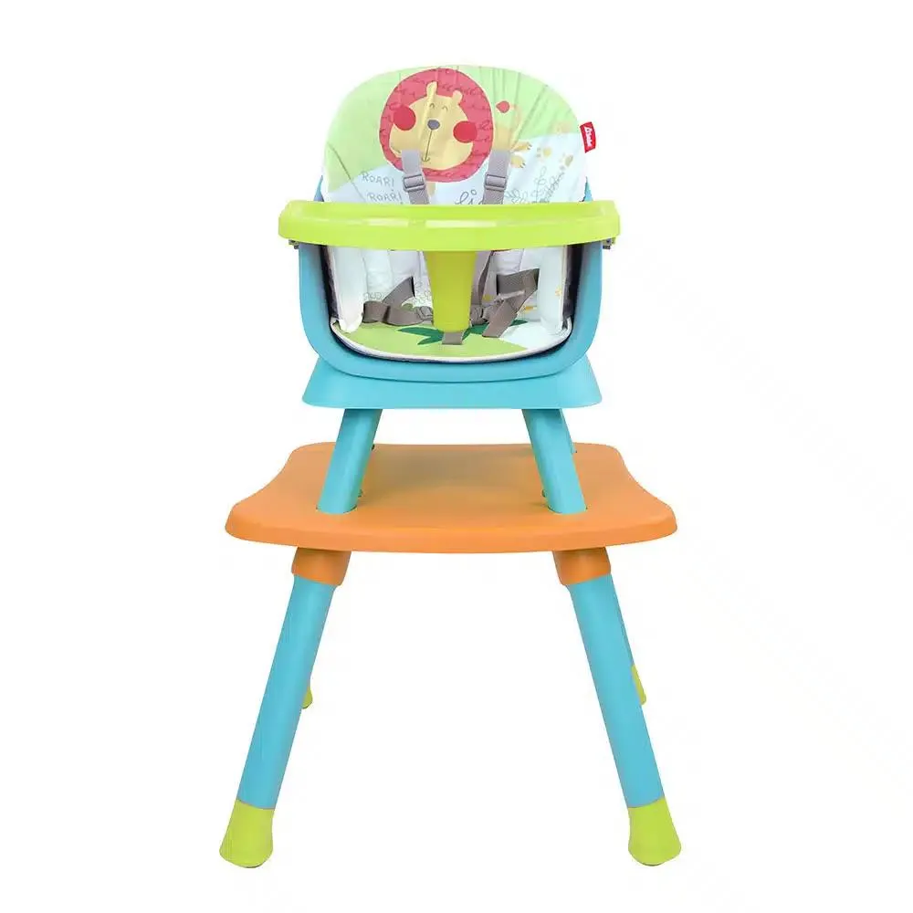 Silla Alta D´bebé 4 en 1 Grow with me Azul + verde