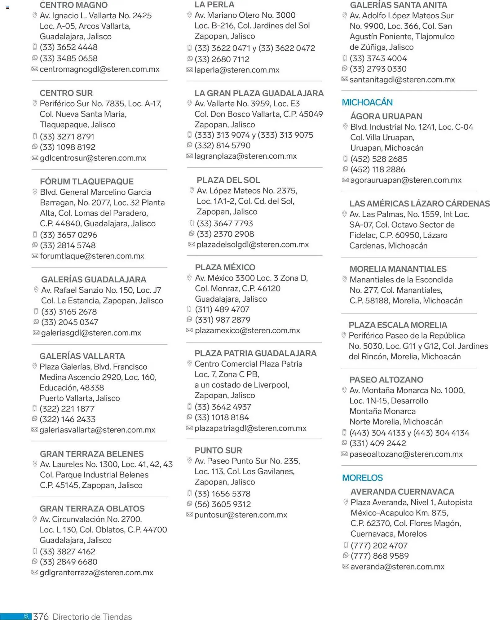 Catálogo de Catálogo Steren 1 de enero al 1 de enero 2027 - Pagina 388