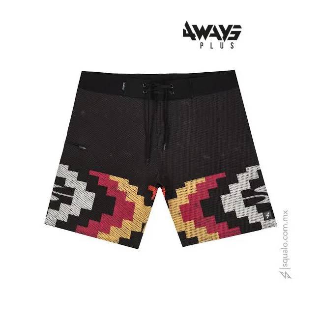 Traje de baño Boardshort Tehio I Multicolor Negro