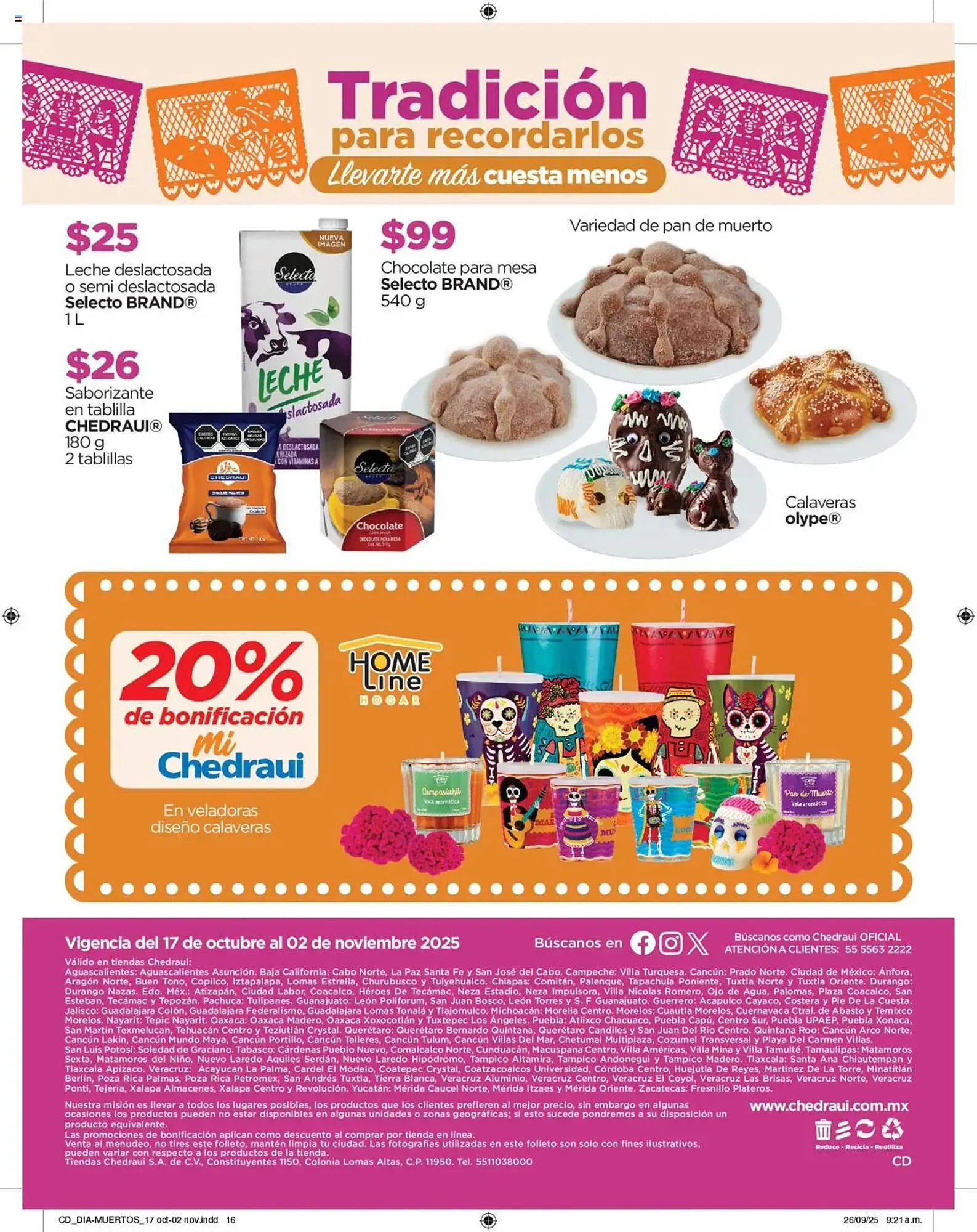 Catálogo de Folleto Chedraui 17 de octubre al 2 de noviembre 2025 - Pagina 16