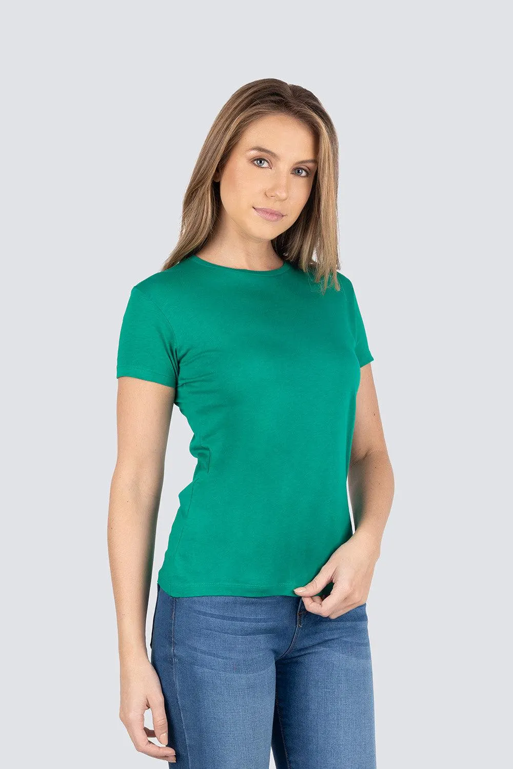 Playera básica cuello redondo