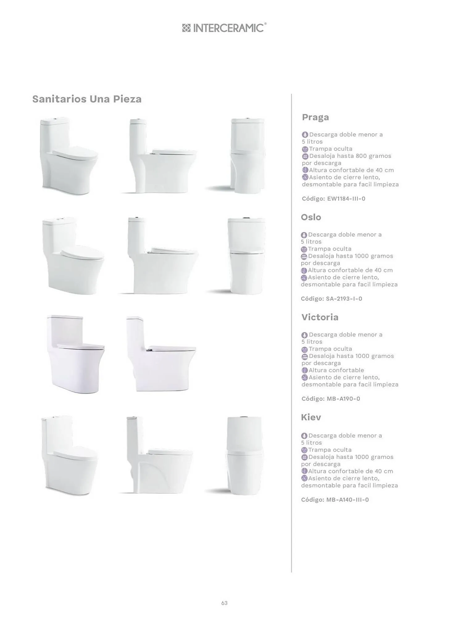 Catálogo de Catálogo Interceramic 3 de octubre al 3 de octubre 2026 - Pagina 63