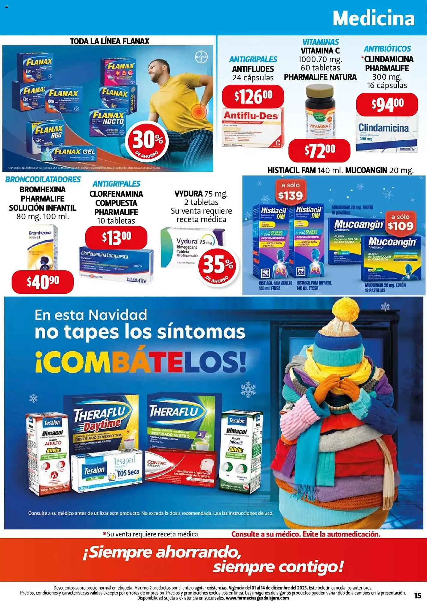 Catálogo de Folleto Farmacias Guadalajara 1 de diciembre al 14 de diciembre 2025 - Pagina 15