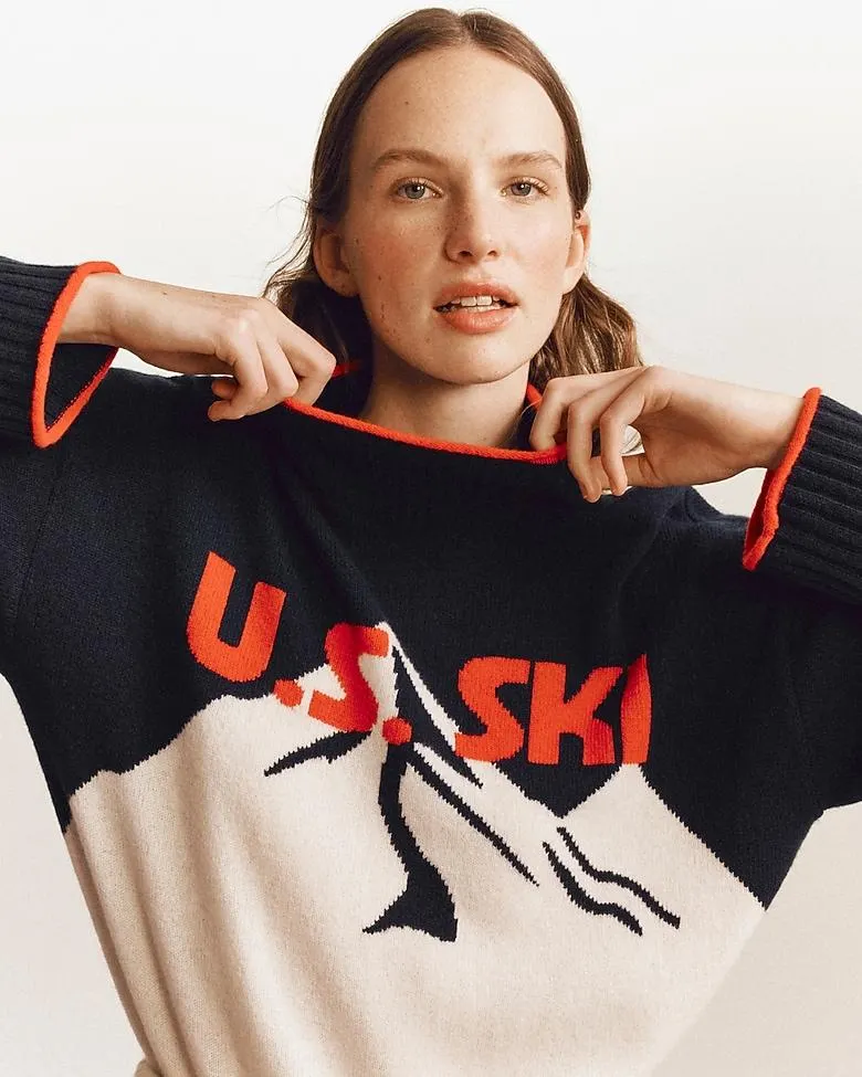 U.S. Ski & Snowboard by J.Crew graphic Rollneck™ sweater in vintage wool