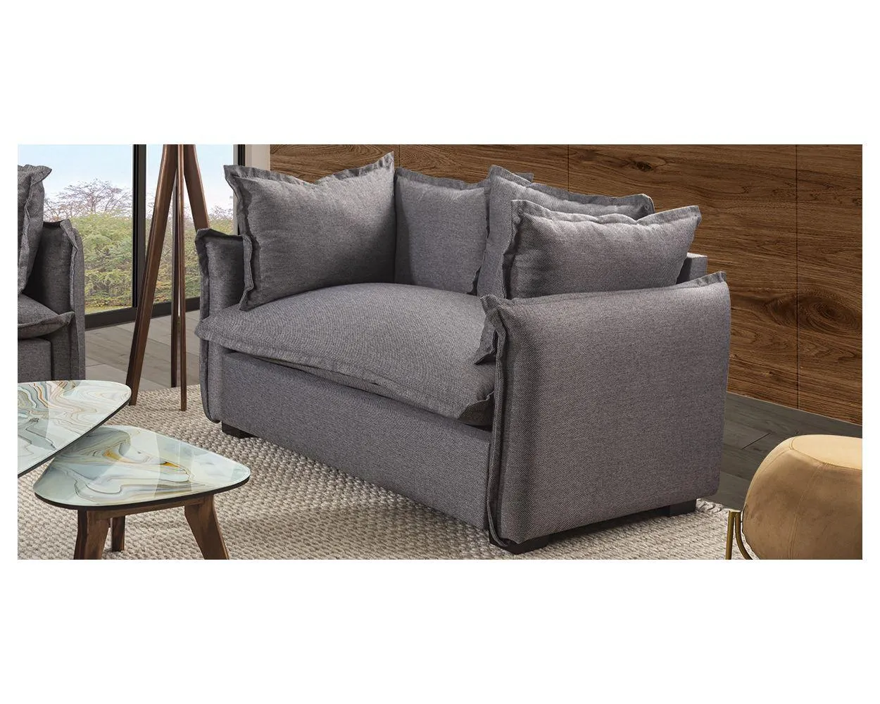 Sofá 2 Plazas Polet Gris