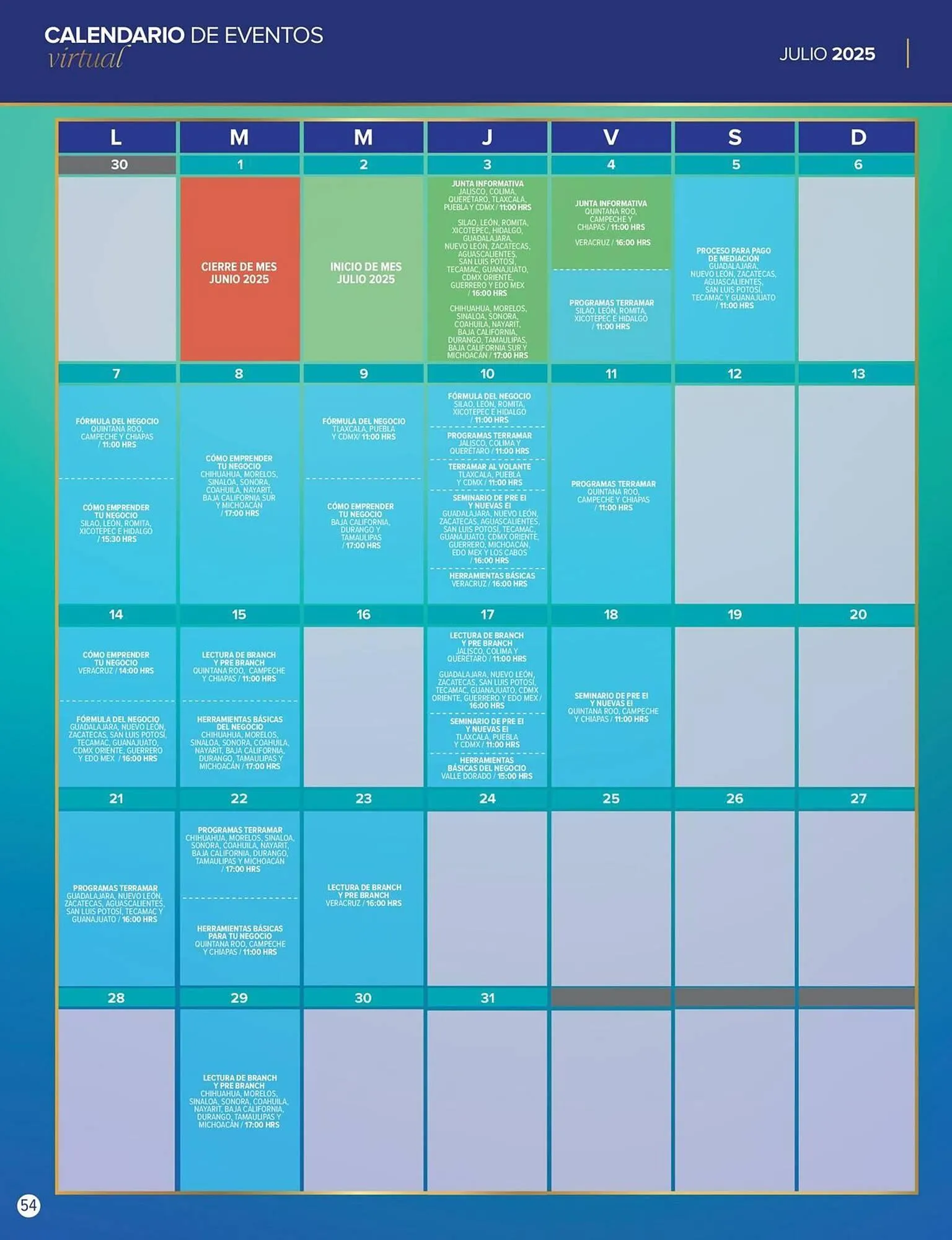 Catálogo de Catálogo Terramar Brands 1 de julio al 31 de julio 2025 - Pagina 54