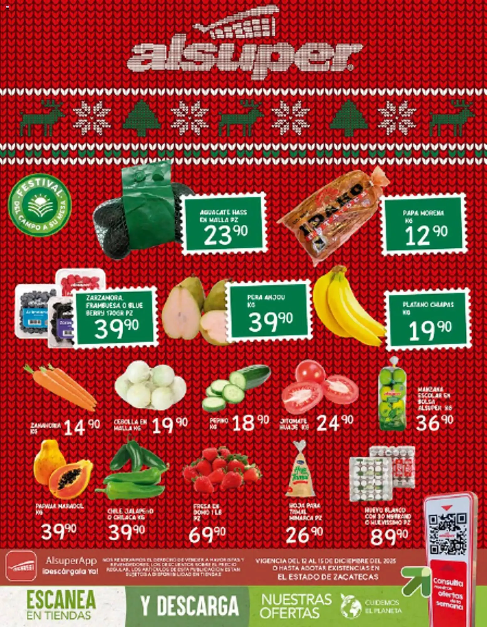 Catálogo de Folleto Alsuper 12 de diciembre al 15 de diciembre 2025 - Pagina 1