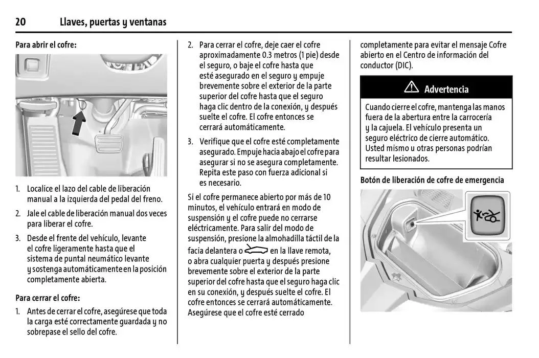 Catálogo de Chevrolet Corvette Stingray Manual del propietario 22 de enero al 31 de diciembre 2025 - Pagina 21