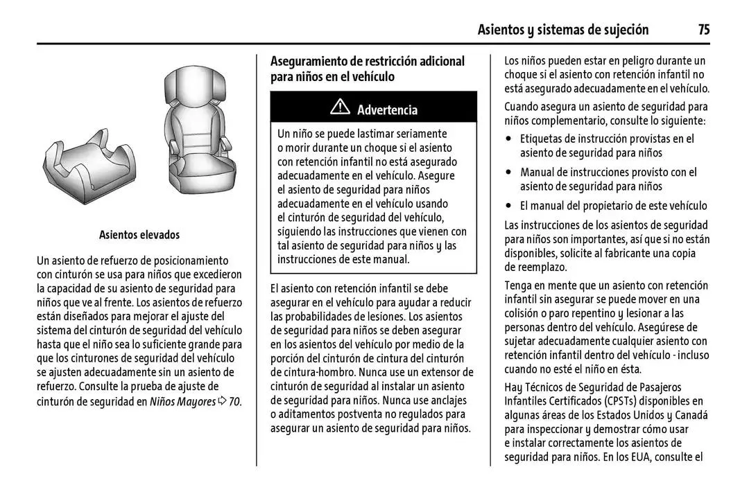 Catálogo de Chevrolet Corvette Stingray Manual del propietario 22 de enero al 31 de diciembre 2025 - Pagina 76