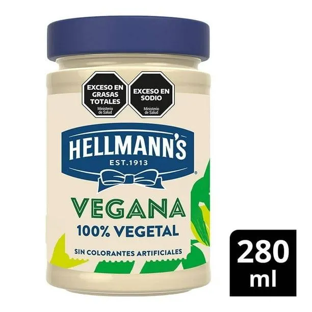 Aderezo Hellmann's vegana sin huevo 280 ml