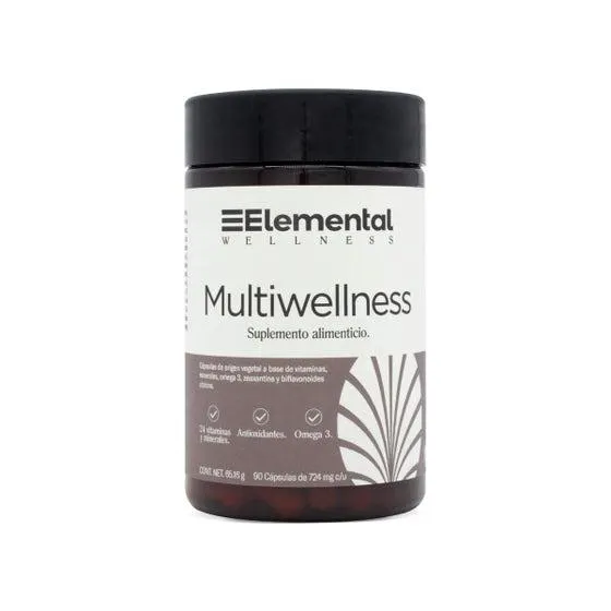 Multi Wellness Vitaminas y Minerales Elemental Wellness 90 Cápsulas