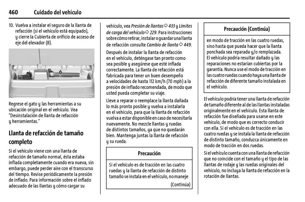 Catálogo de Cheyenne 2025 Manual del propietario 22 de enero al 31 de diciembre 2025 - Pagina 461