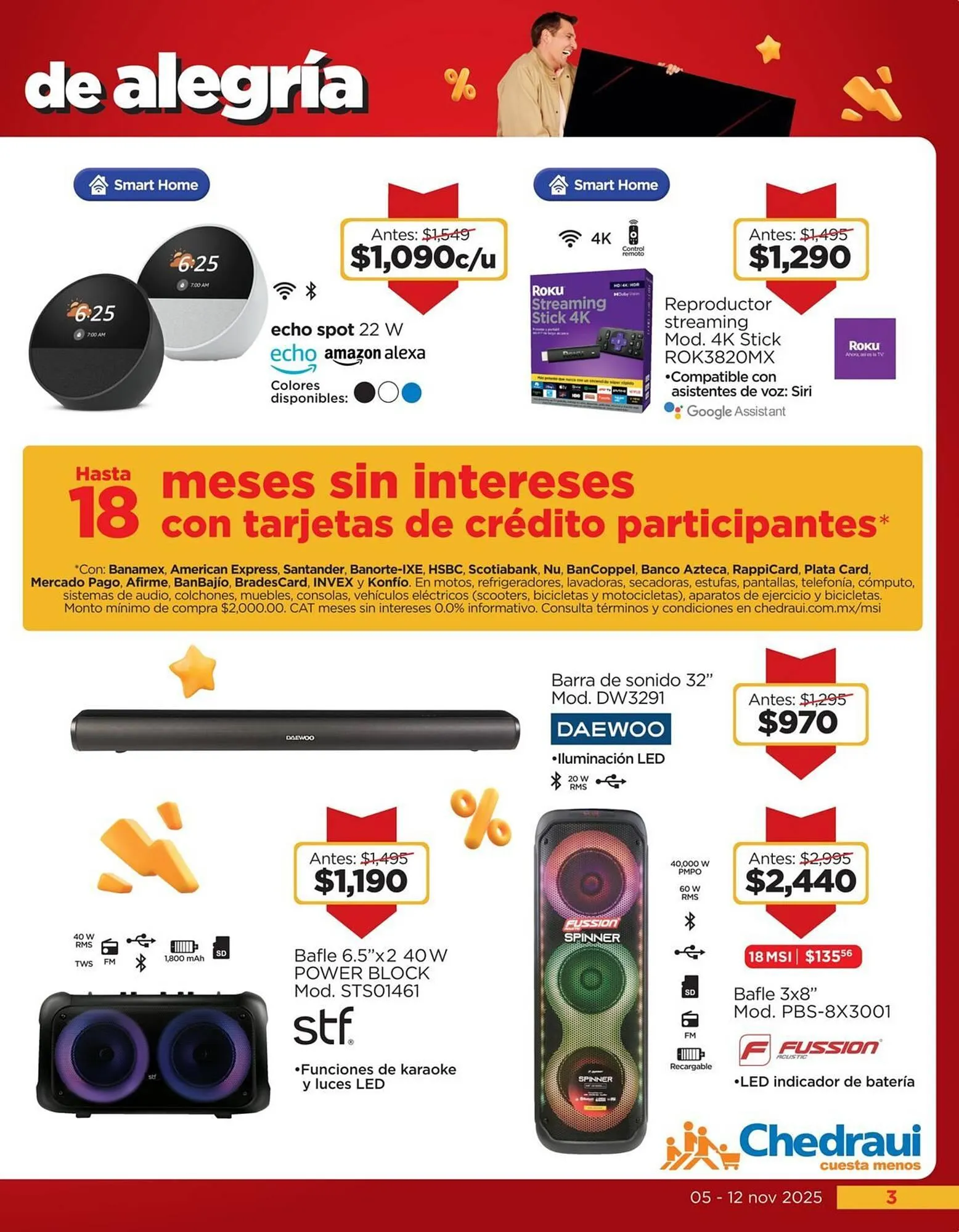 Catálogo de Folleto Chedraui 5 de noviembre al 12 de noviembre 2025 - Pagina 3