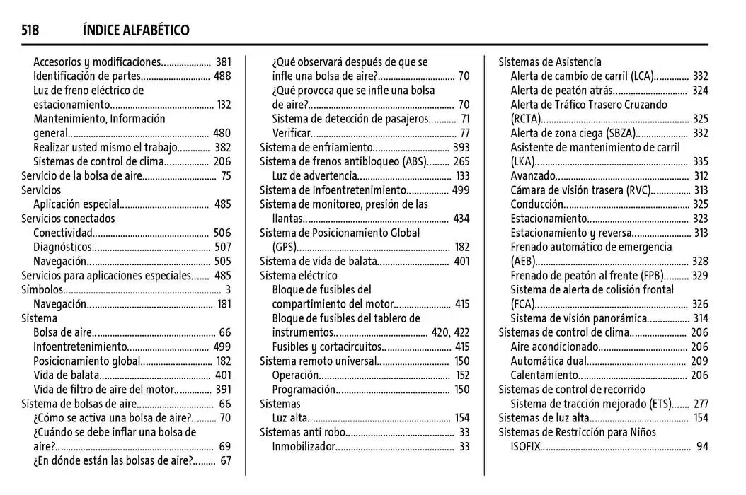 Catálogo de Cheyenne 2025 Manual del propietario 22 de enero al 31 de diciembre 2025 - Pagina 519