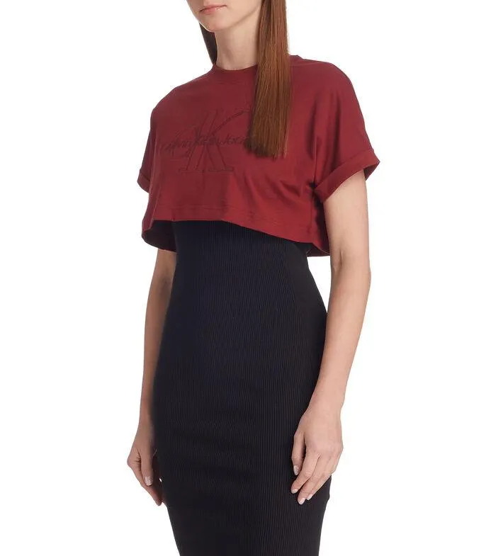 Playera Crop Top de manga corta Mujer