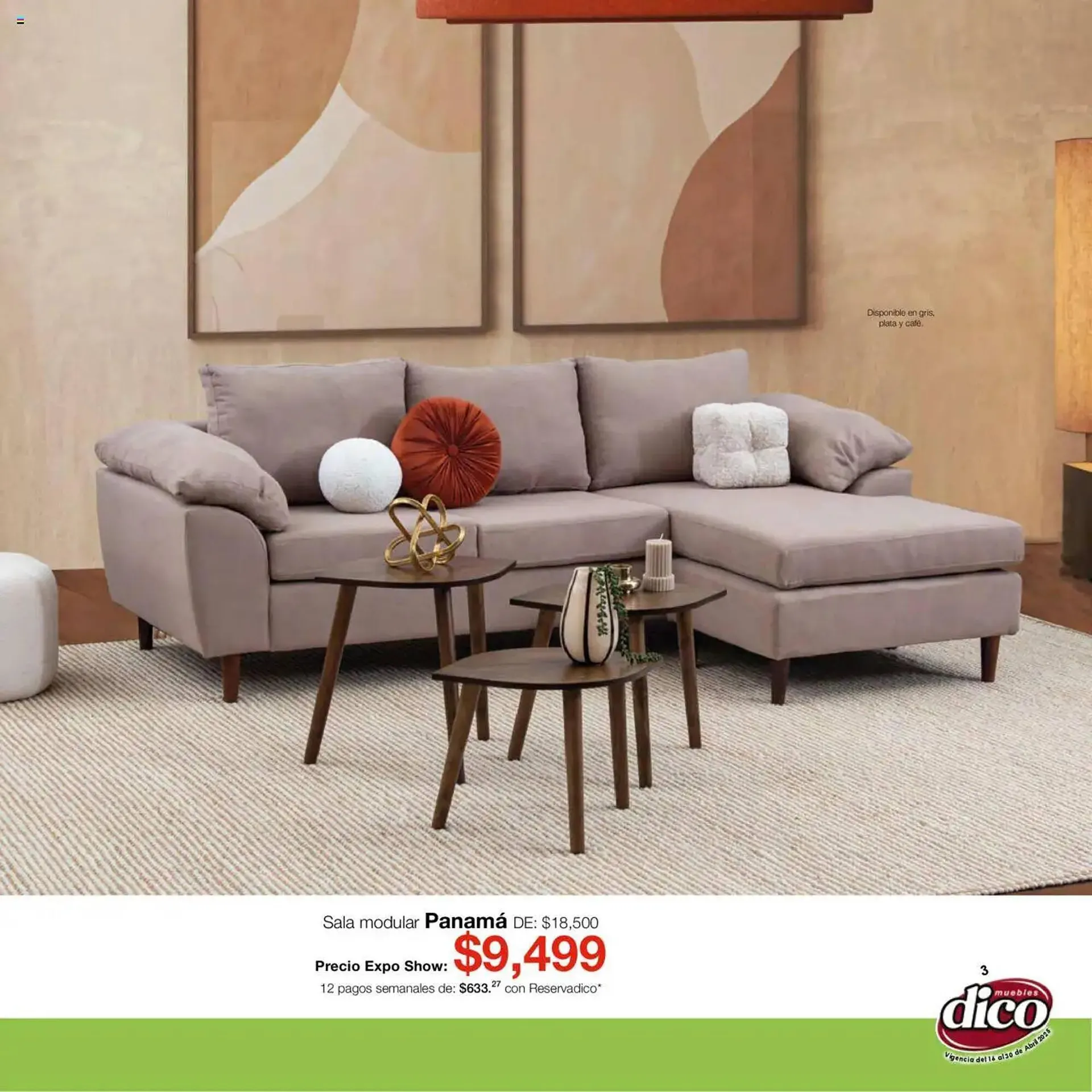 Catálogo de Catálogo Muebles Dico 16 de abril al 30 de abril 2025 - Pagina 3