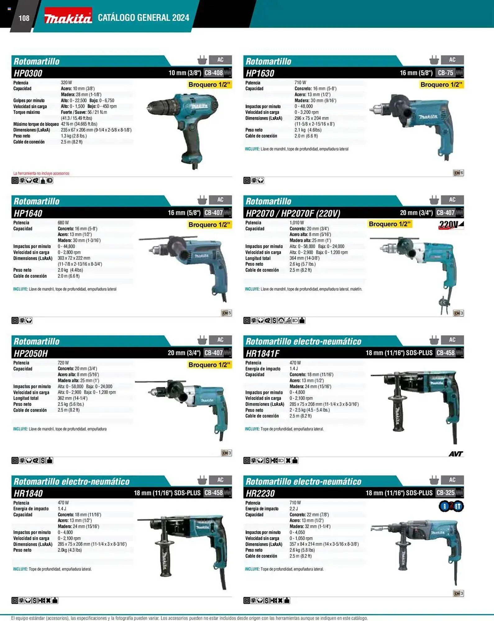 Catálogo de Catálogo Makita 4 de septiembre al 1 de julio 2026 - Pagina 108