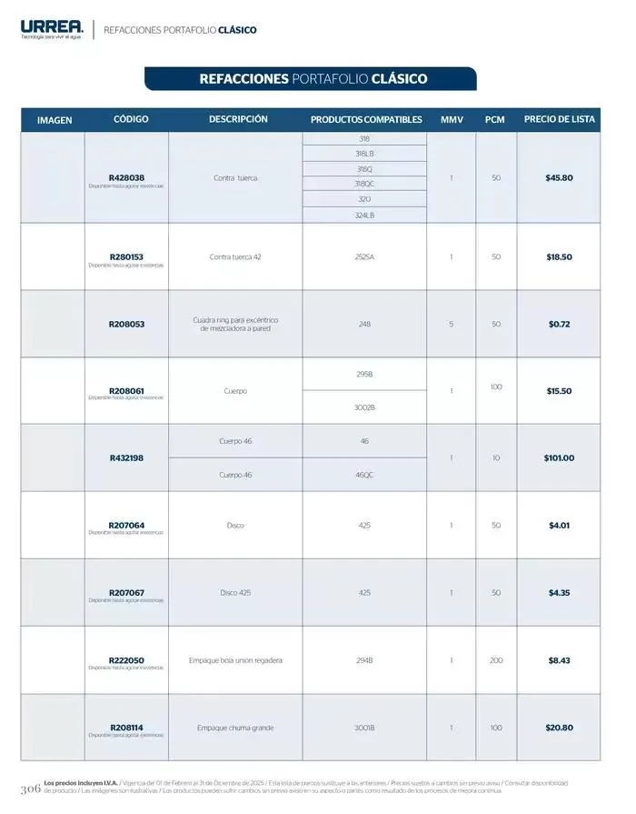 Catálogo de Catálogo Residencial 2025 28 de febrero al 28 de febrero 2026 - Pagina 312