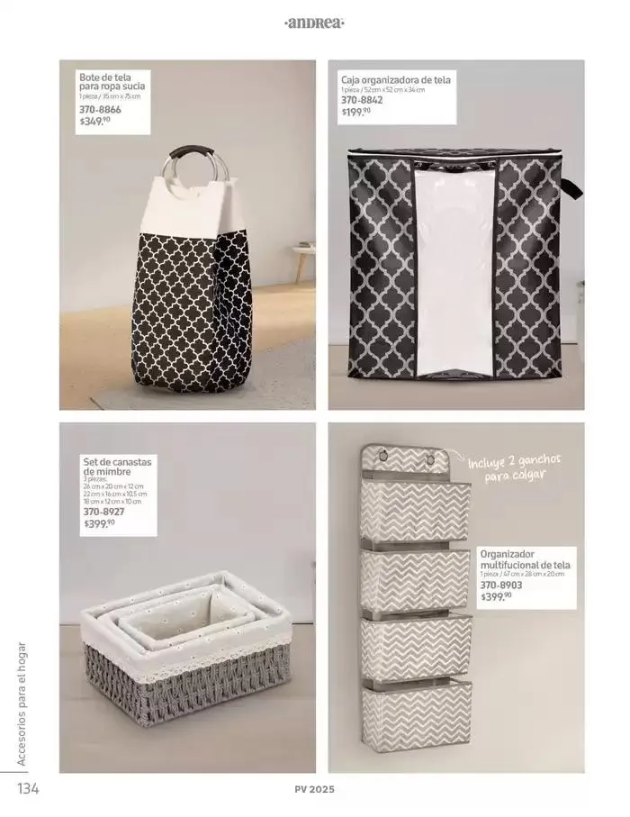 Catálogo de ANDREA | ANDREA HOME 26 de enero al 24 de mayo 2025 - Pagina 134