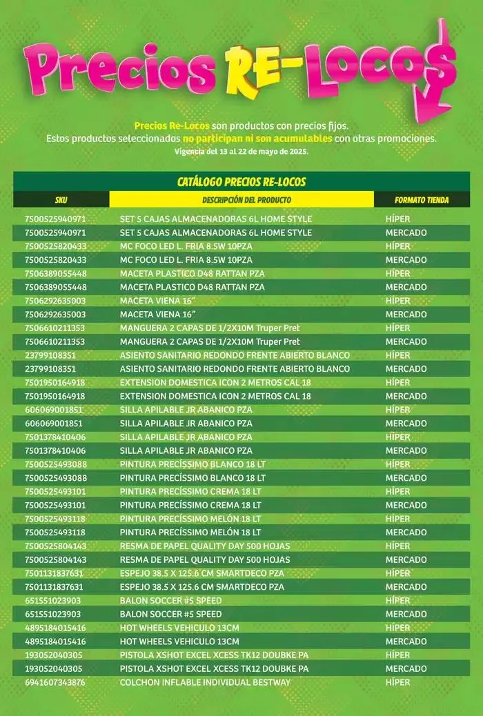 Catálogo de Catálogo Re Locos Híper Nacional 19 de mayo al 22 de mayo 2025 - Pagina 13