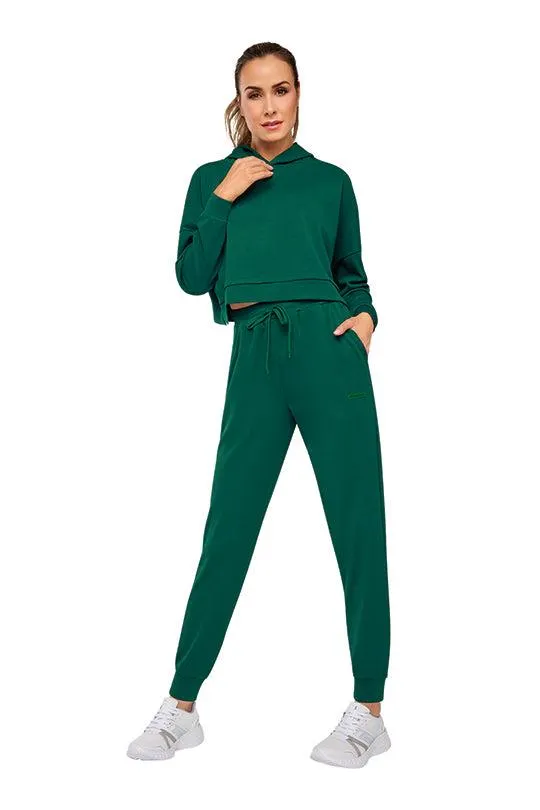 SUDADERA VERDE OVERSIZED 81874