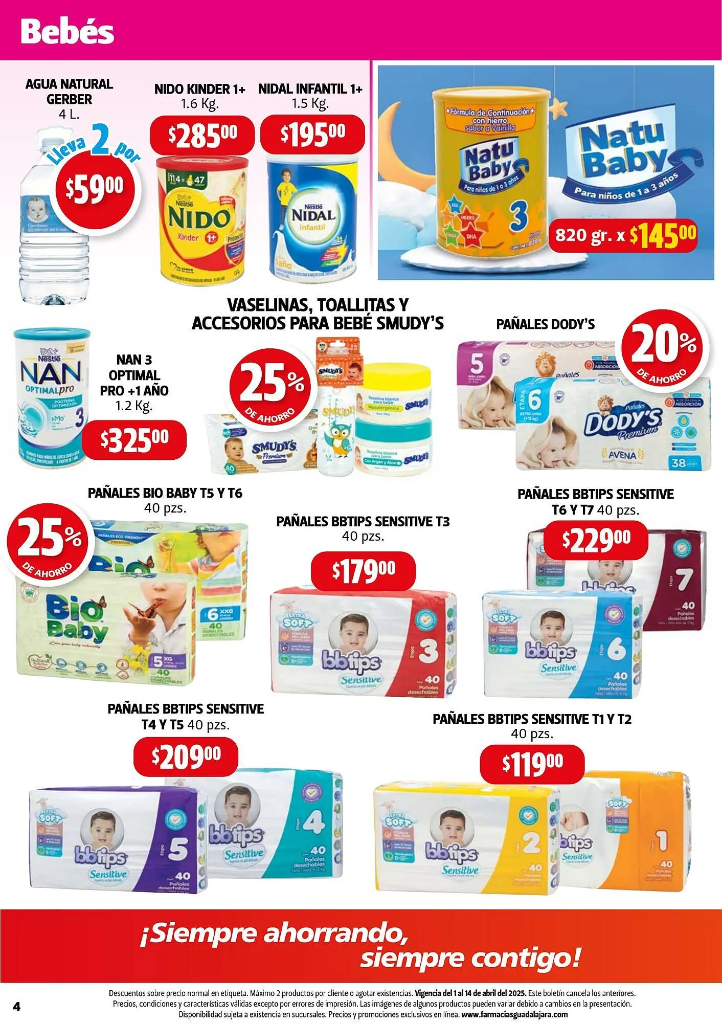 Catálogo de Catálogo Farmacias Guadalajara 1 de abril al 14 de abril 2025 - Pagina 4