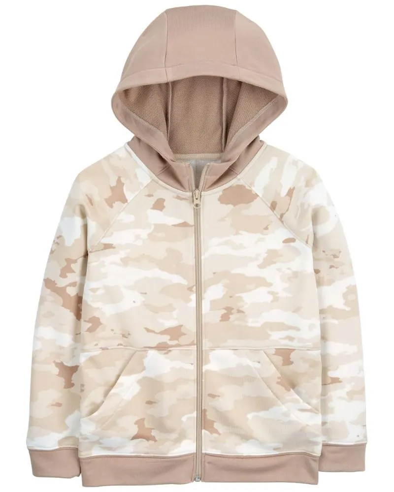 Sudadera De Camuflaje Con Capucha Y Cierre Carter's