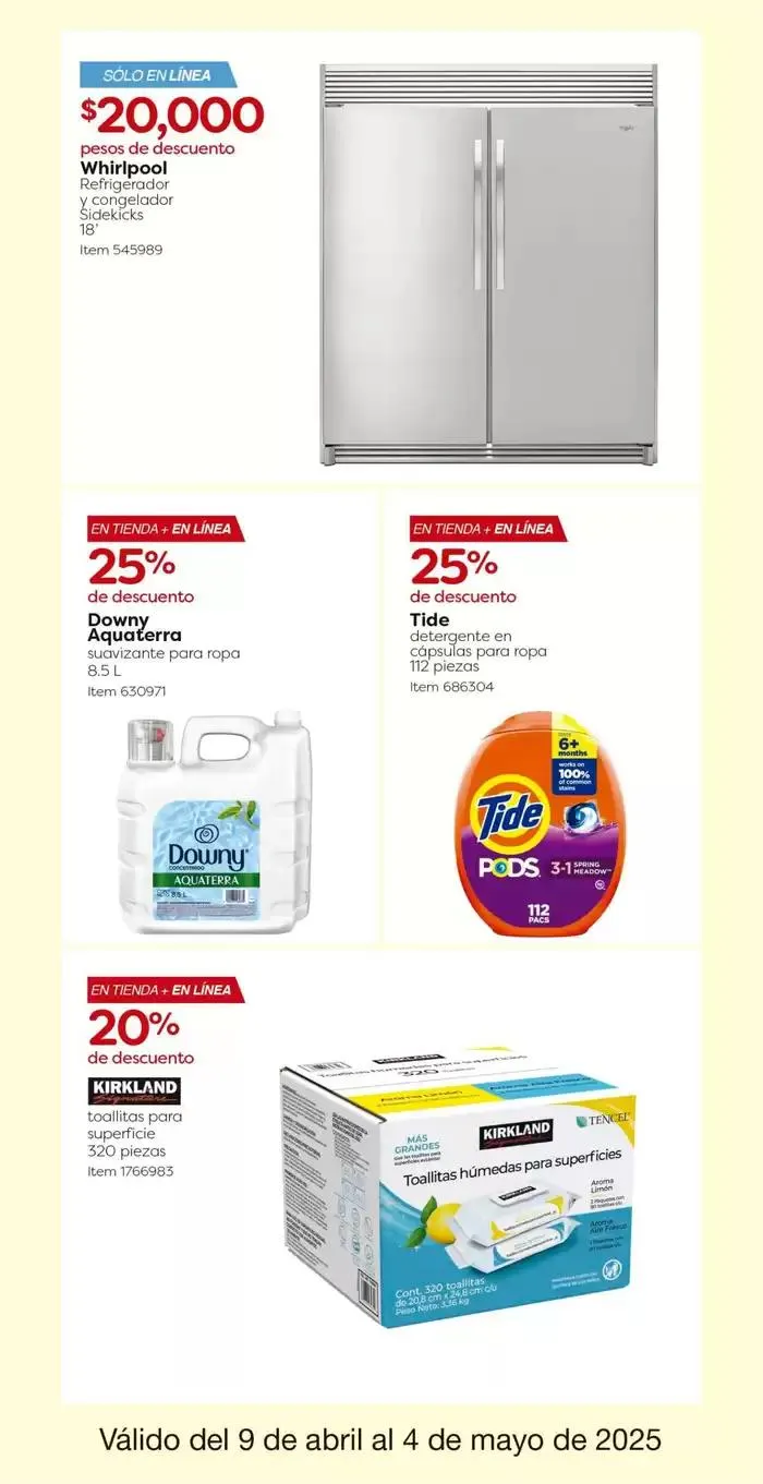 Catálogo de Cuponera Costco 9 de abril al 4 de mayo 2025 - Pagina 7