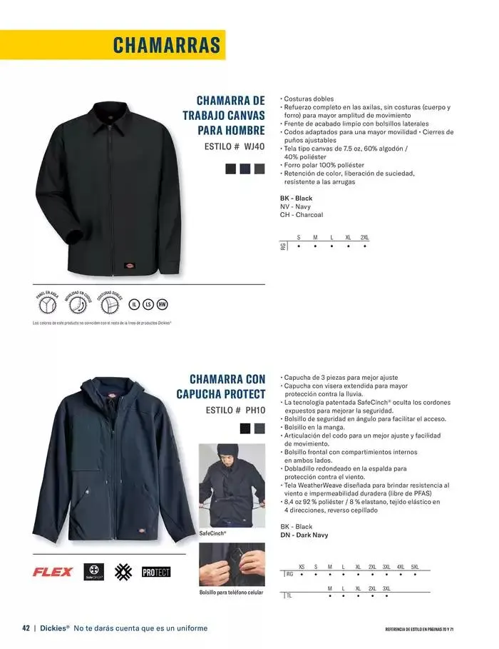 Catálogo de B2B Dickies Catalog 23 de octubre al 30 de abril 2025 - Pagina 42