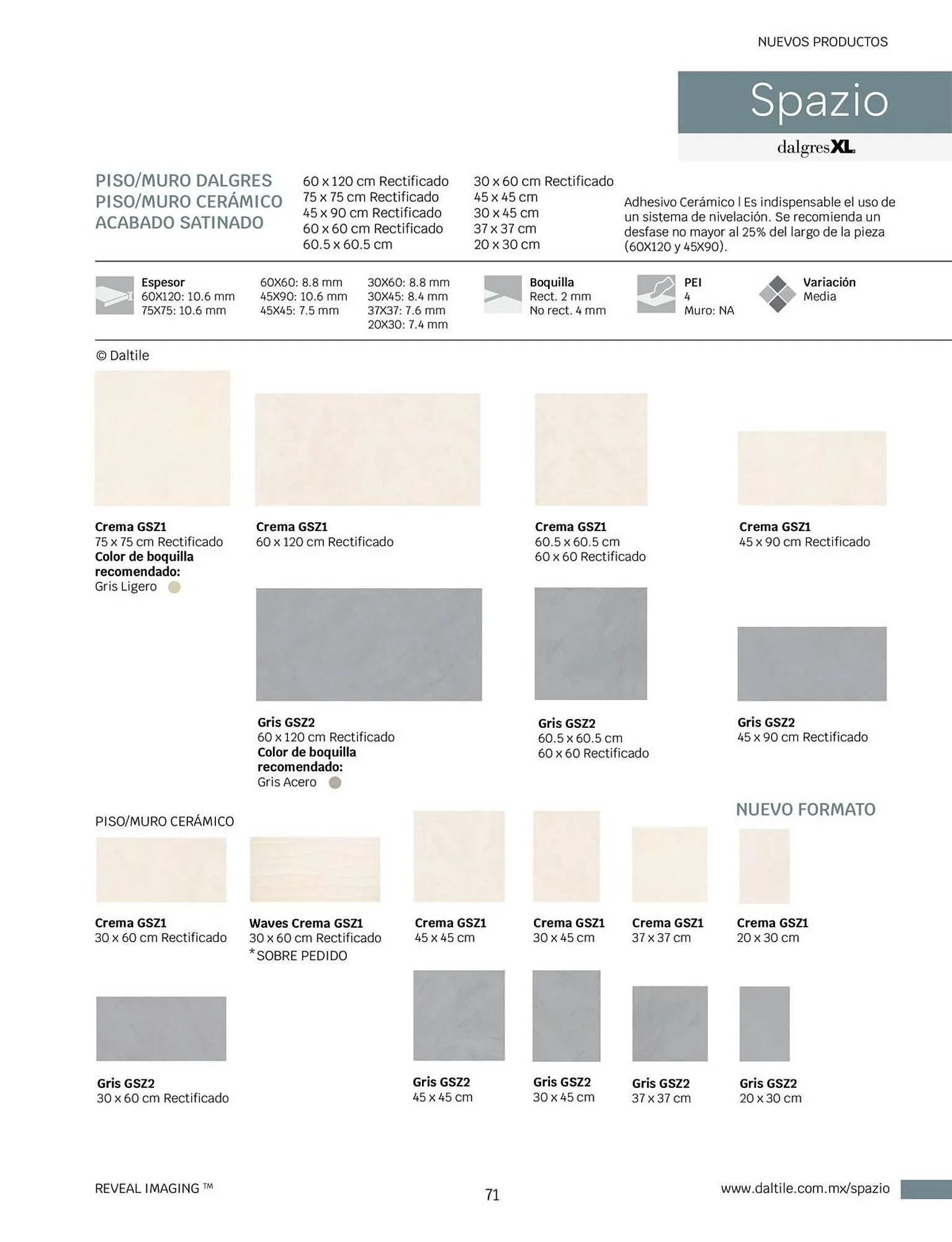 Catálogo de Catálogo Daltile 1 de enero al 31 de diciembre 2024 - Pagina 71