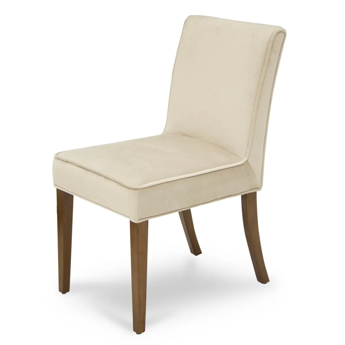 Silla Tela Beige/nogal Faz