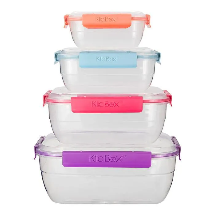 Juego de contenedores de plástico 4 piezas 200-4344-36 Home Sweet Home