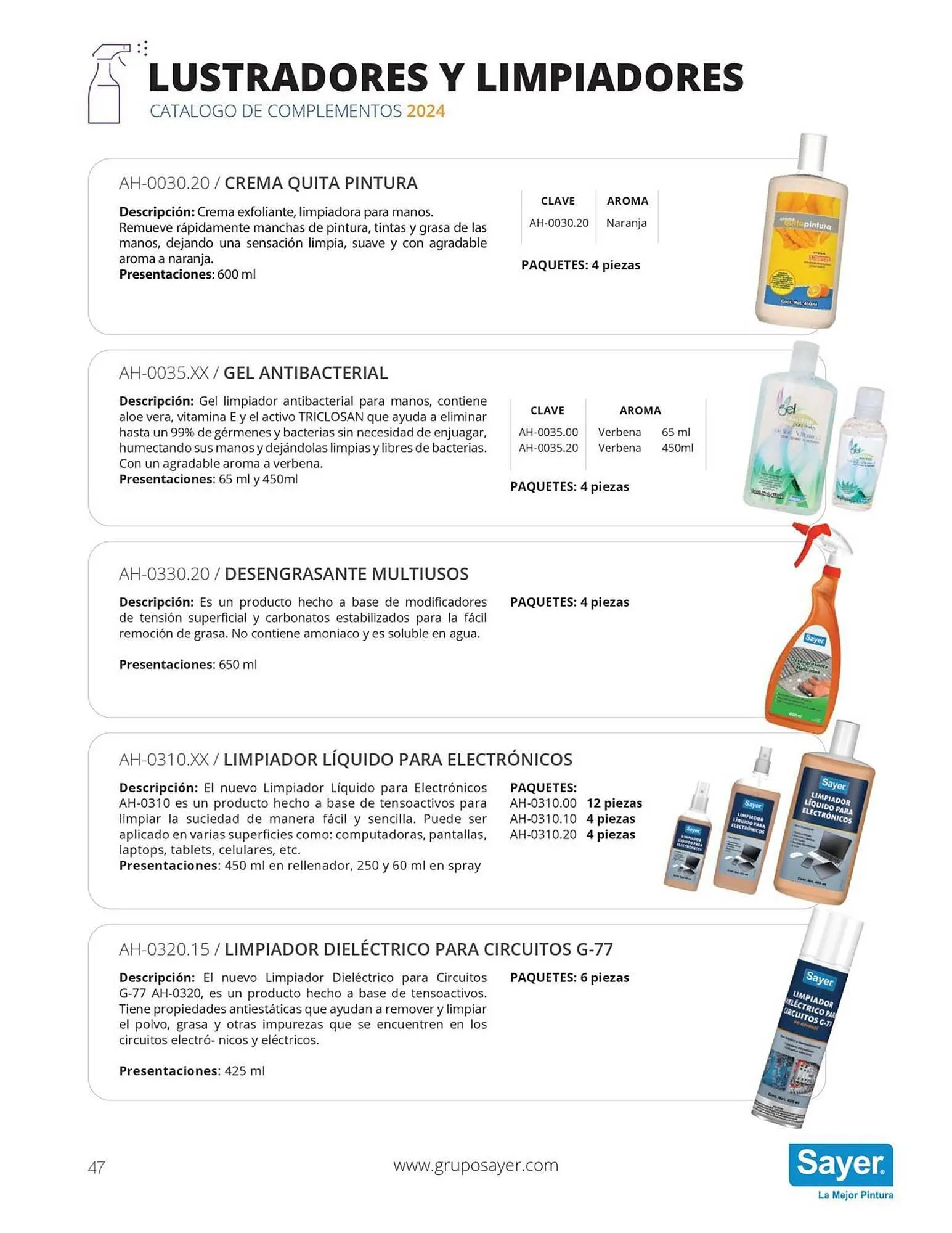 Catálogo de Catálogo Sayer 3 de enero al 31 de diciembre 2024 - Pagina 47
