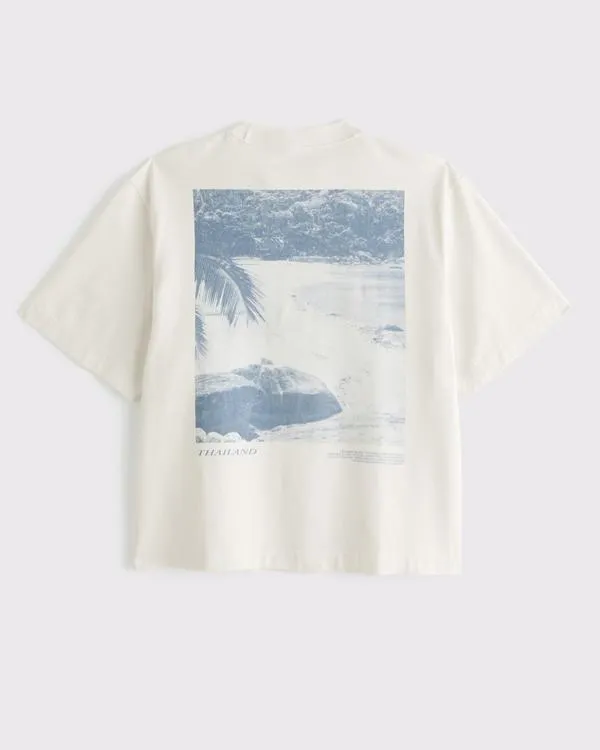 Premium Heavyweight Cropped Thailand Graphic Tee