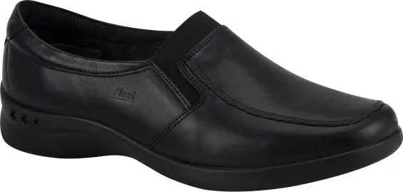 mocasín choclo de piel con elástico