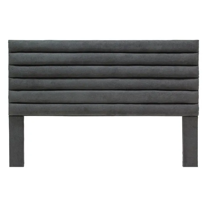 Cabacera Queen Tela Gris Oxford Poi