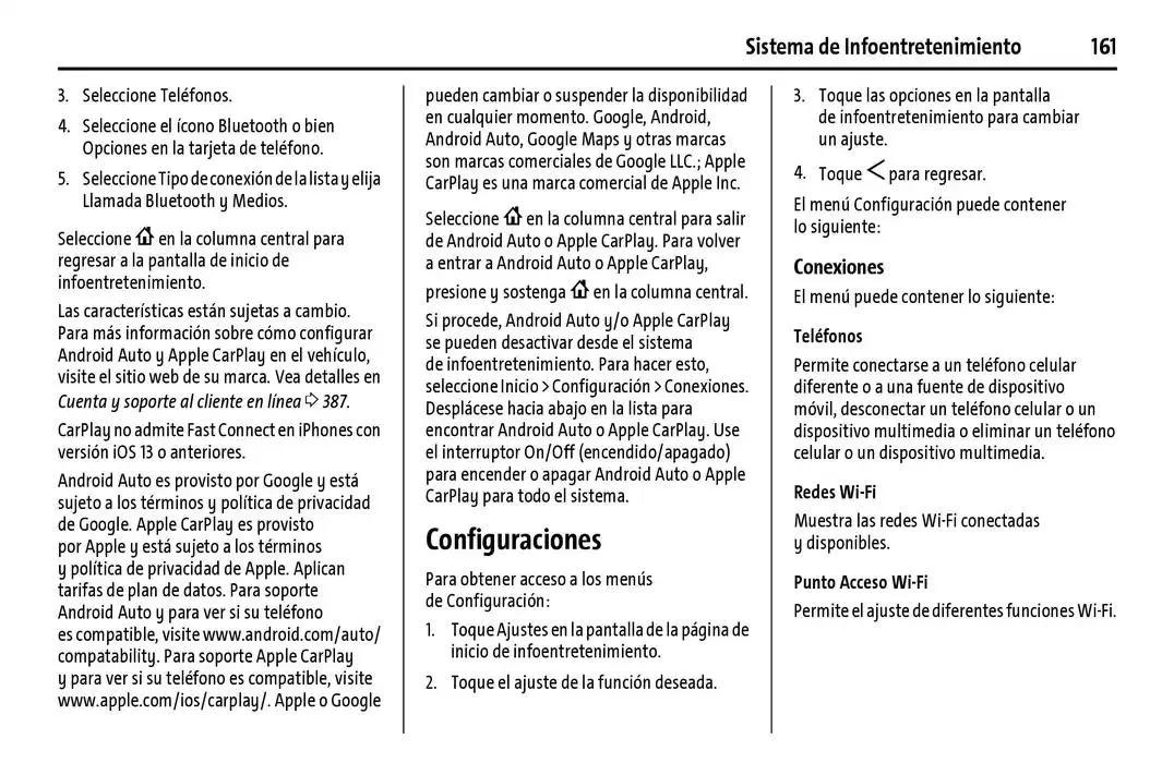 Catálogo de Chevrolet Corvette Stingray Manual del propietario 22 de enero al 31 de diciembre 2025 - Pagina 162
